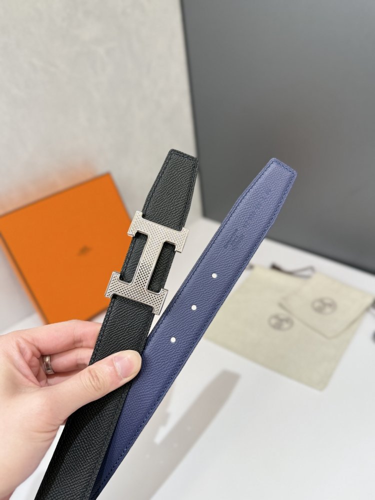 Ремень кожаный 32 мм фото 3