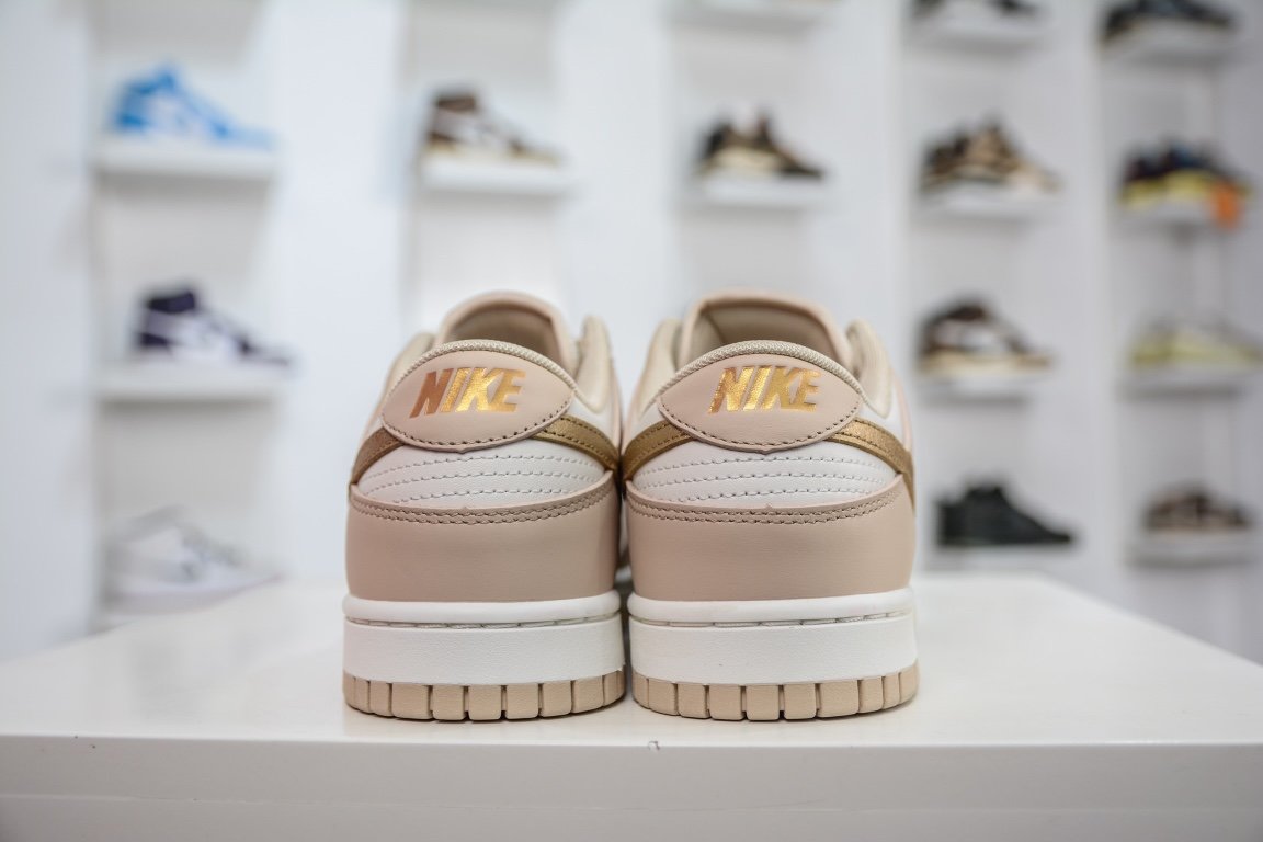 Sneakers Dunk Low Phantom Metallic Gold DX5930-001 фото 2