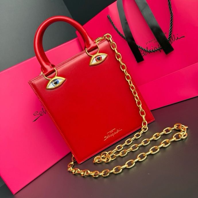 A bag leather women's 20 cm фото 4