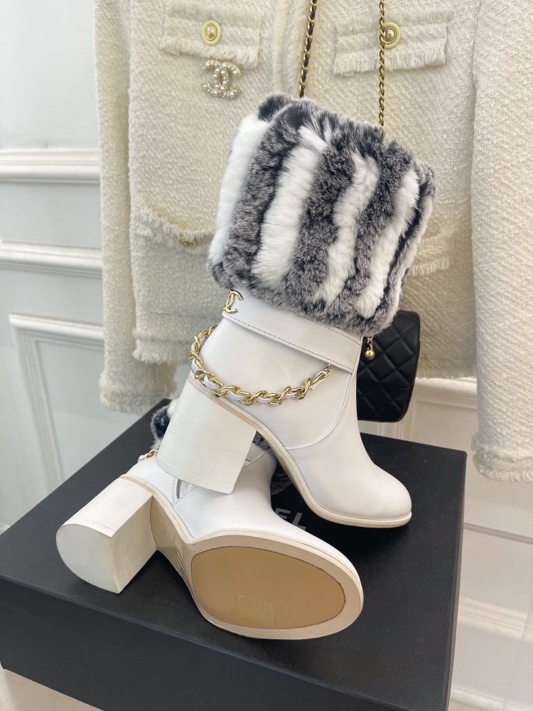 Ankle boots from fur winter фото 9