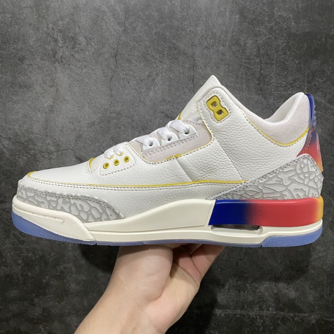 Кроссовки J.Balvin x Air Jordan 3 Retro AJ3 FN0344-901 фото 2