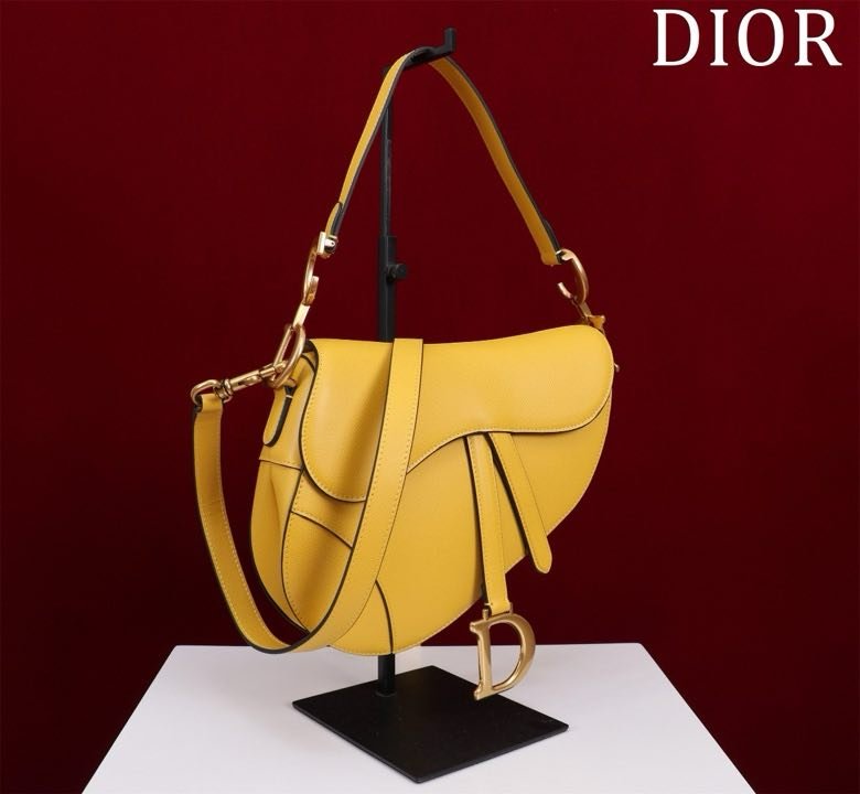 Сумка кожаная Dior Saddle 25 см фото 4