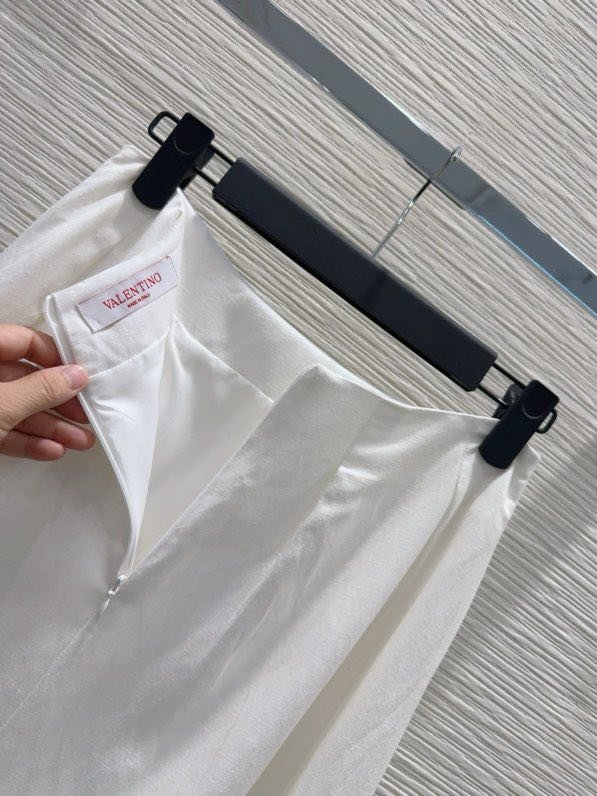 Спідниця лляна біла фото 3