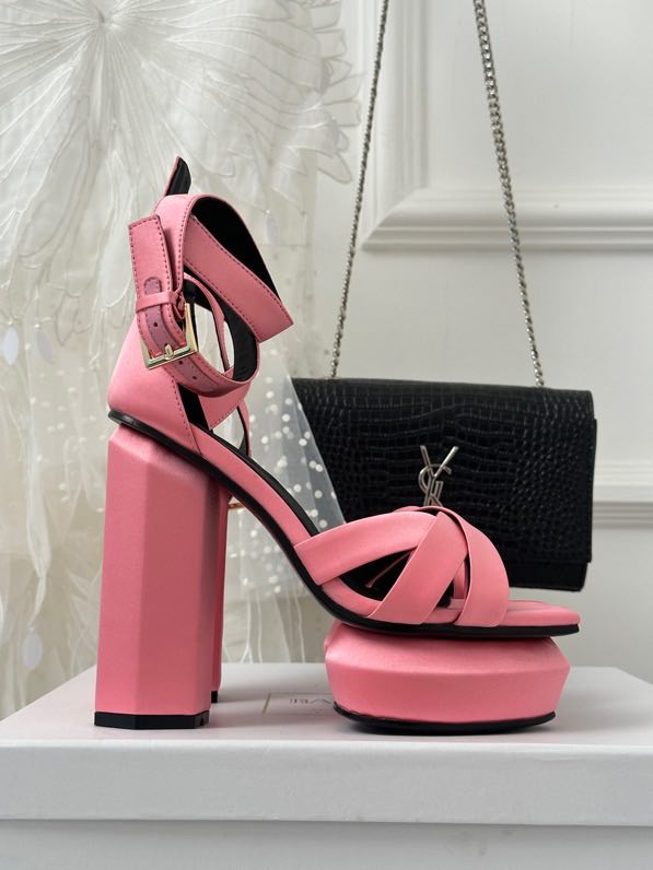 Sandals on platform and high heel