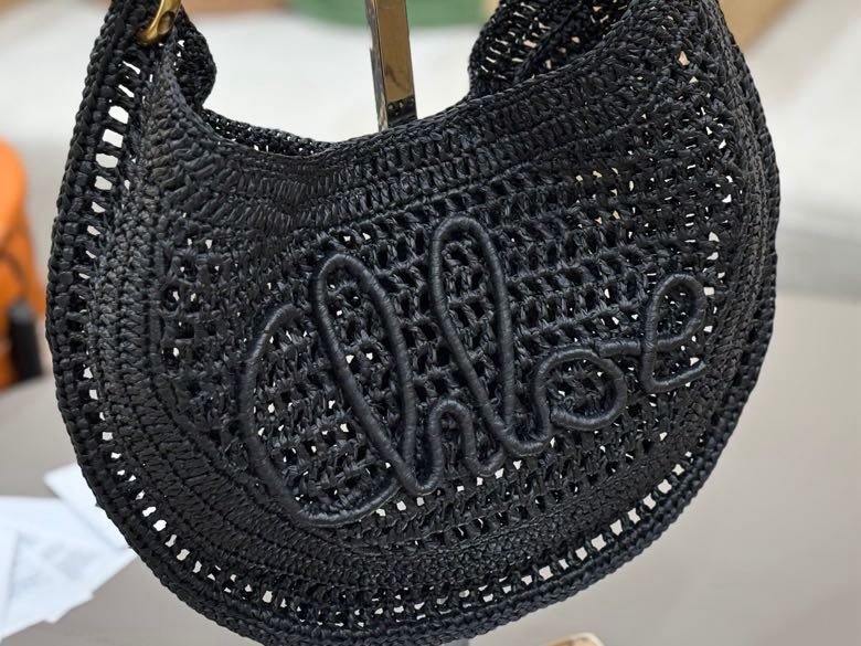 Плетеная круглая сумка Chloe The Summer Banana 21 см фото 4