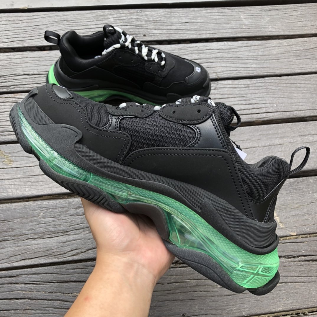 Balenciaga triple s black green best sale