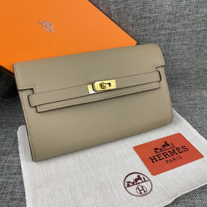 Клатч HERMES Kelly кожаный 24 см