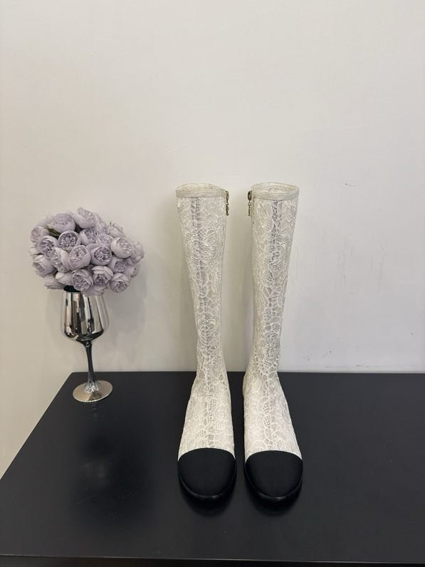 Сапоги женские кружевные фото 3