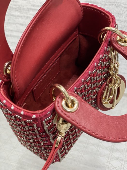 A bag women's Lady Dior Micro 12 cm фото 8