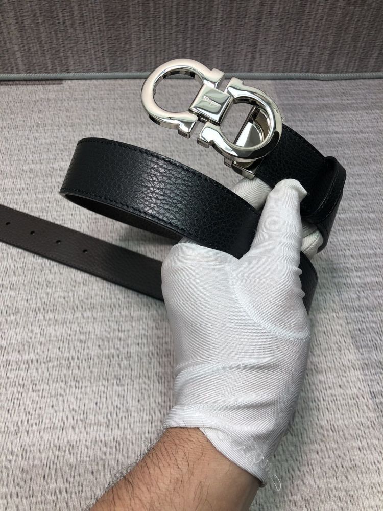 Leather belt 3.5 cm фото 2