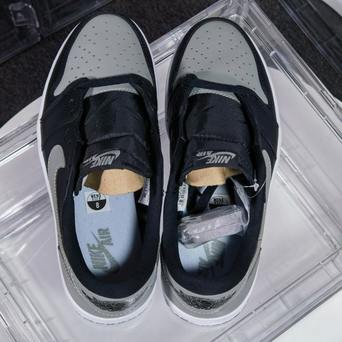 Sneakers Air Jordan 1 Retro Low Black Grey фото 8