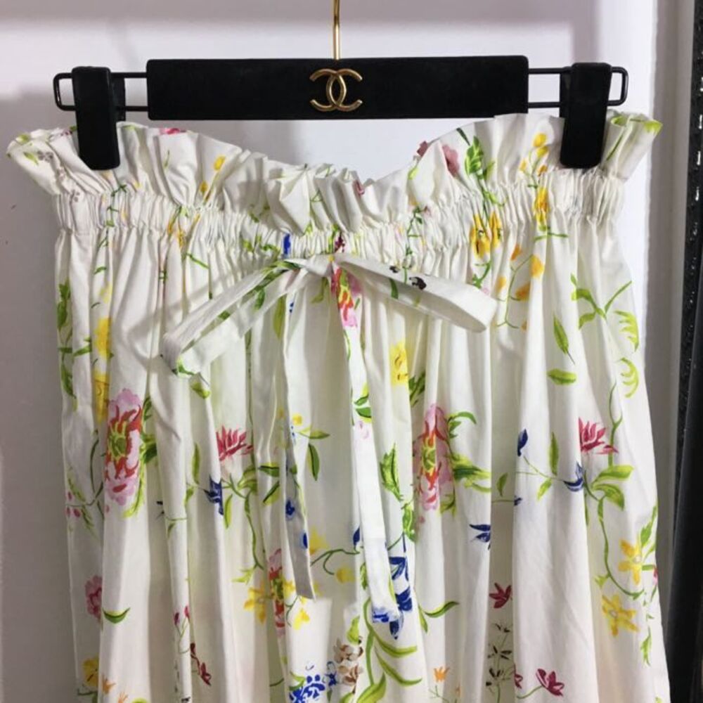 Плиссированная юбка с цветочным принтом фото 2