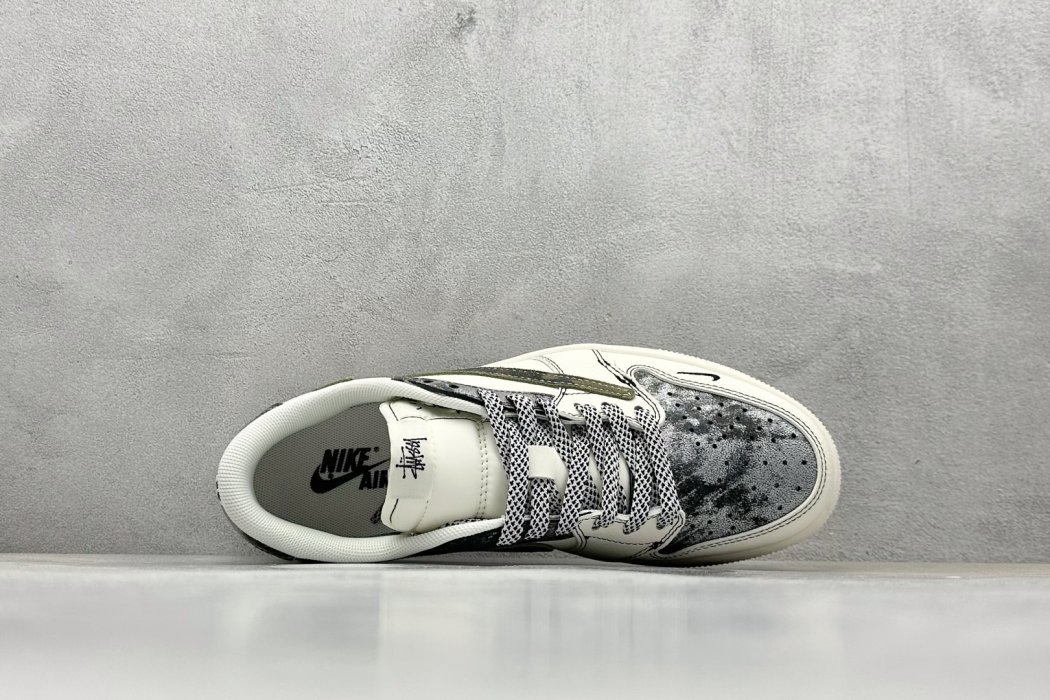 Кроссовки Travis Scott x Fragment Design x Air Jordan 1 Low OG SP AJ1 фото 3
