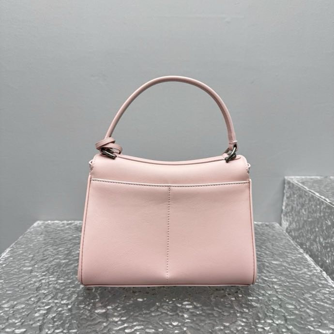 Сумка кожаная розовая Silver Rodeo Mini Tote 23 см фото 4