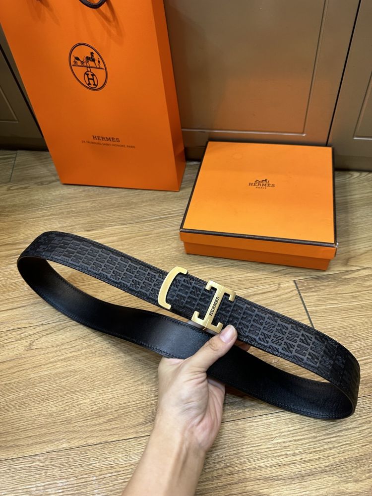 Male belt leather 3.8 cm фото 4