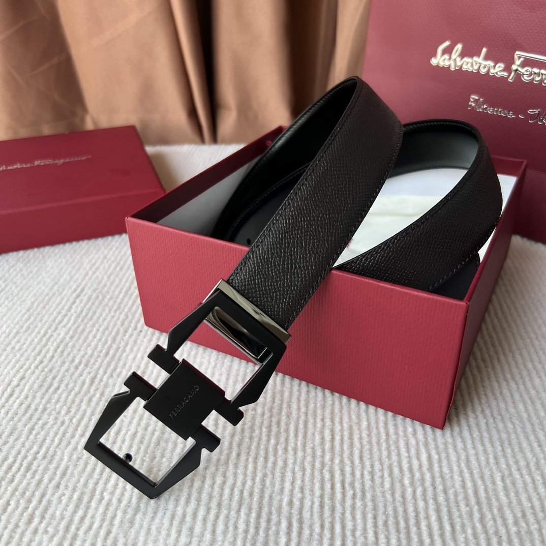 Leather belt 3.5 cm фото 7