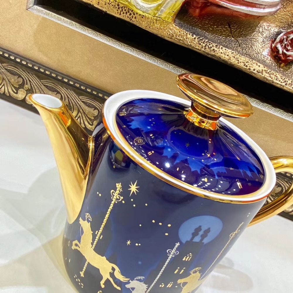 Чайный сервиз Starry Night Series из 16 элементов, фарфор, позолота 18к фото 4