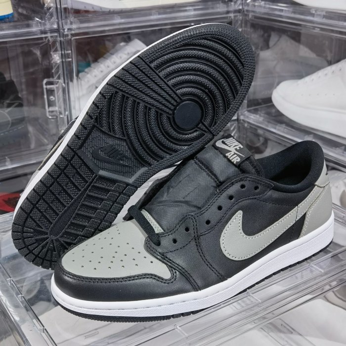 Sneakers Air Jordan 1 Retro Low Black Grey фото 3