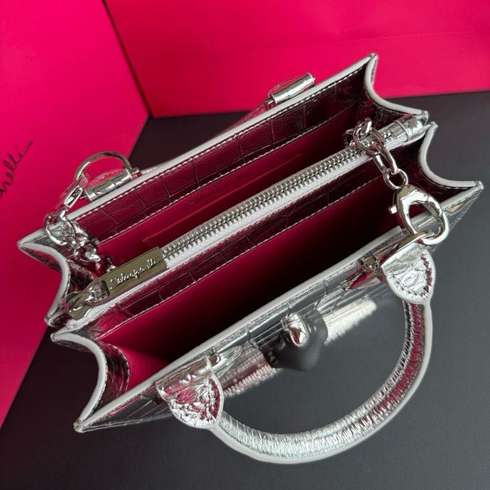 A bag leather women's 20 cm фото 8