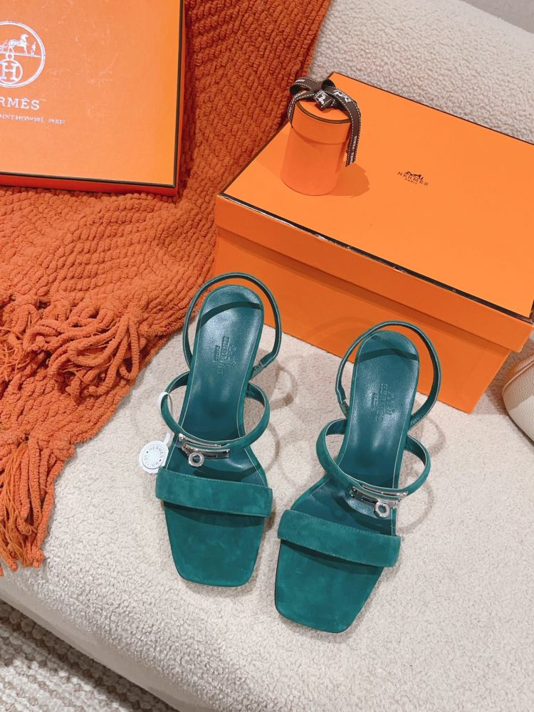 Босоножки Hermes Glamour на каблуке 7.5 см