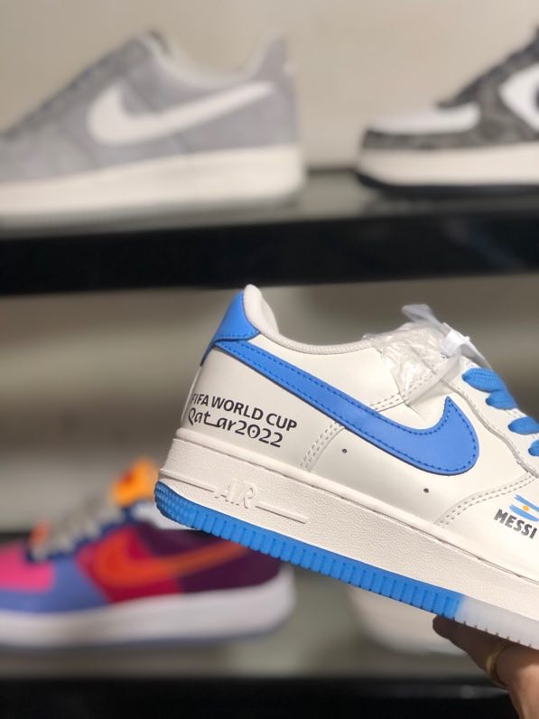 Кроссовки  Air Force 1 07 Low Blue White Limited фото 8