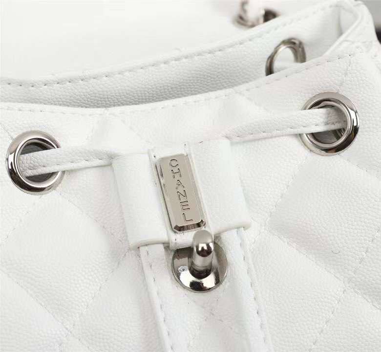 Рюкзак Duma жіночий 22 см білий, срібна фурнітура фото 8