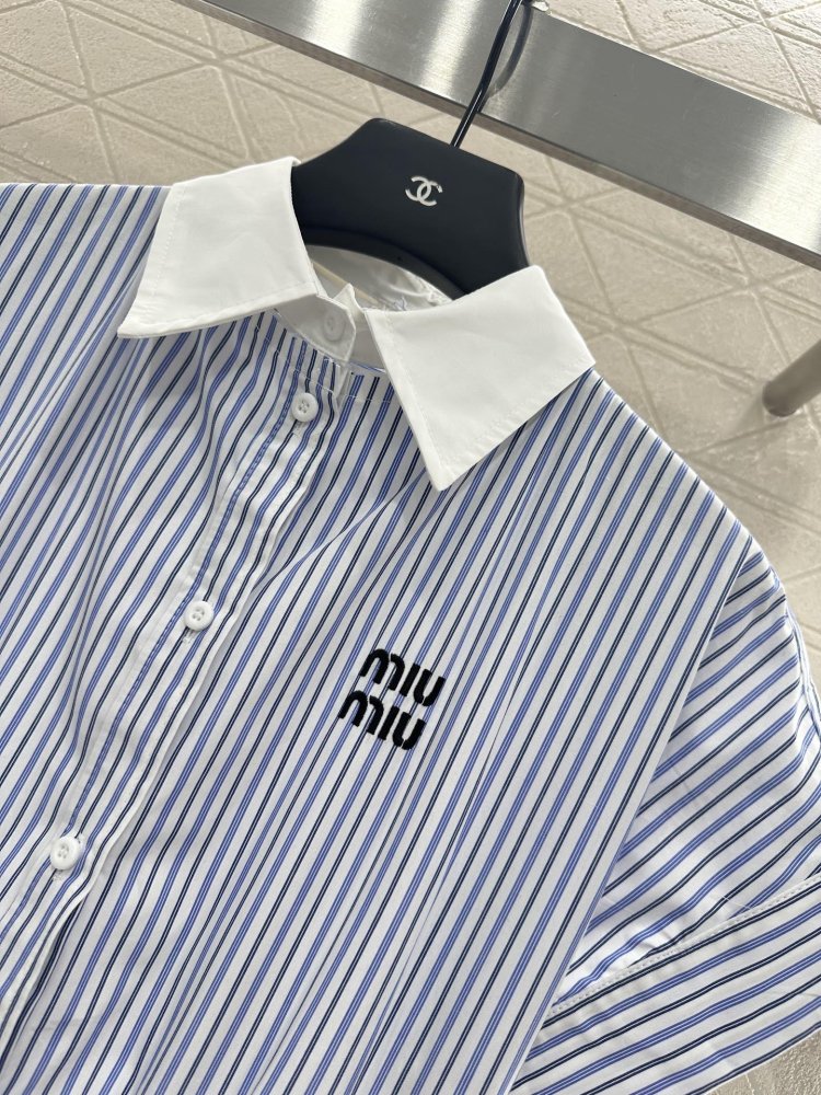 Платье в полоску со съемным воротником фото 8