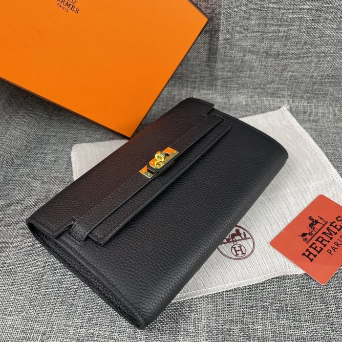Клатч HERMES Kelly кожаный 24 см фото 3
