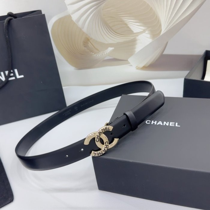 Belt leather female 3 cm