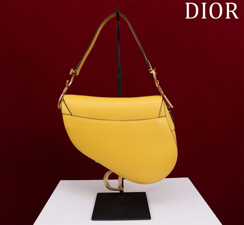 Сумка кожаная Dior Saddle 25 см фото 3