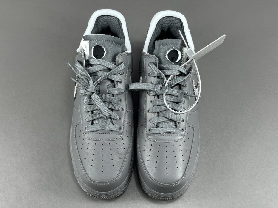 Кросівки Off-White x Nike Air Force 1 Low Grey фото 4
