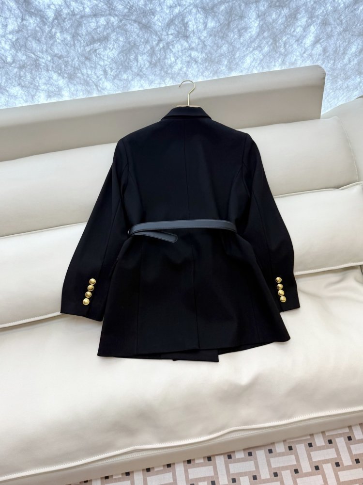 Двубортный пиджак с длинными рукавами фото 4