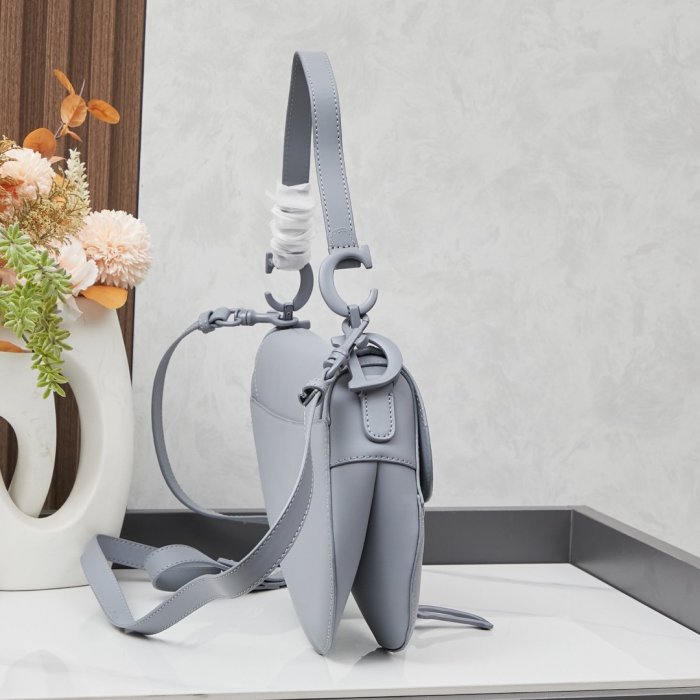 Сумка кожаная женская Dior Saddle 24 см фото 2