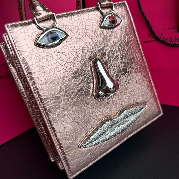 A bag leather women's 20 cm фото 5