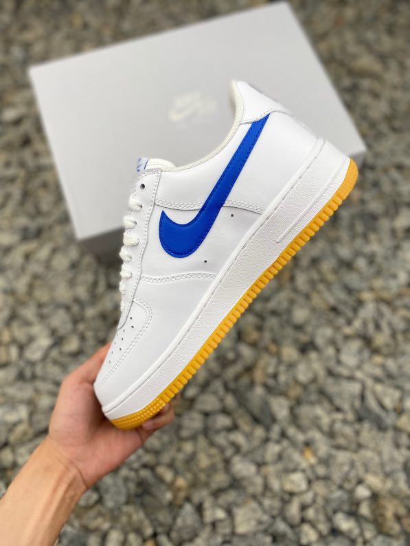 Кросівки  Air Force 1 07 Low Blue Yellow фото 3