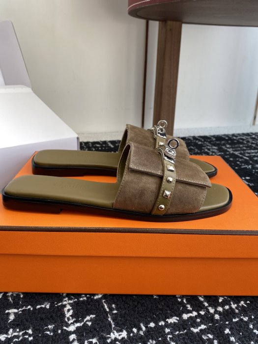 Шльопанці жіночі Hermes Kelly фото 2