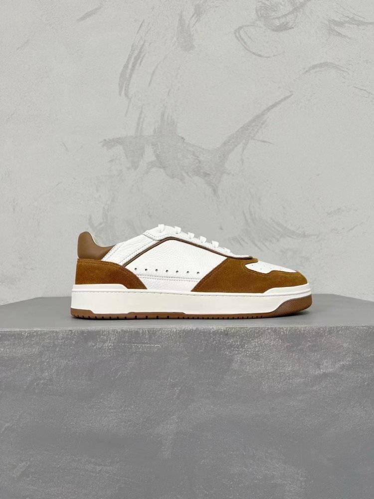 Sneakers men's leather фото 2