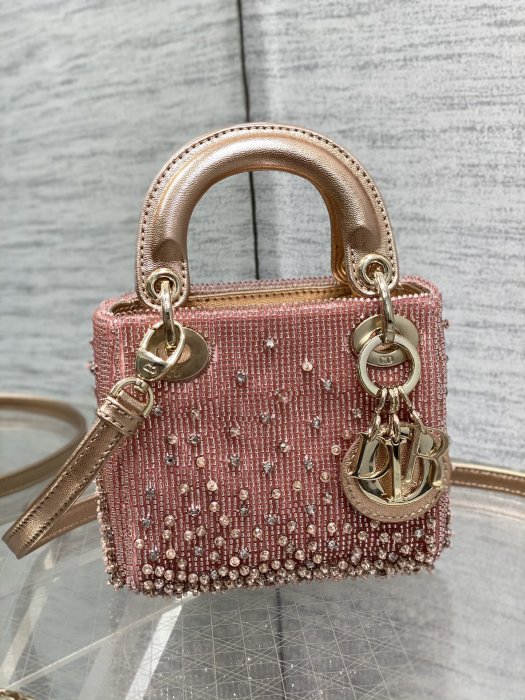 A bag women's Lady Dior Micro 12 cm фото 2