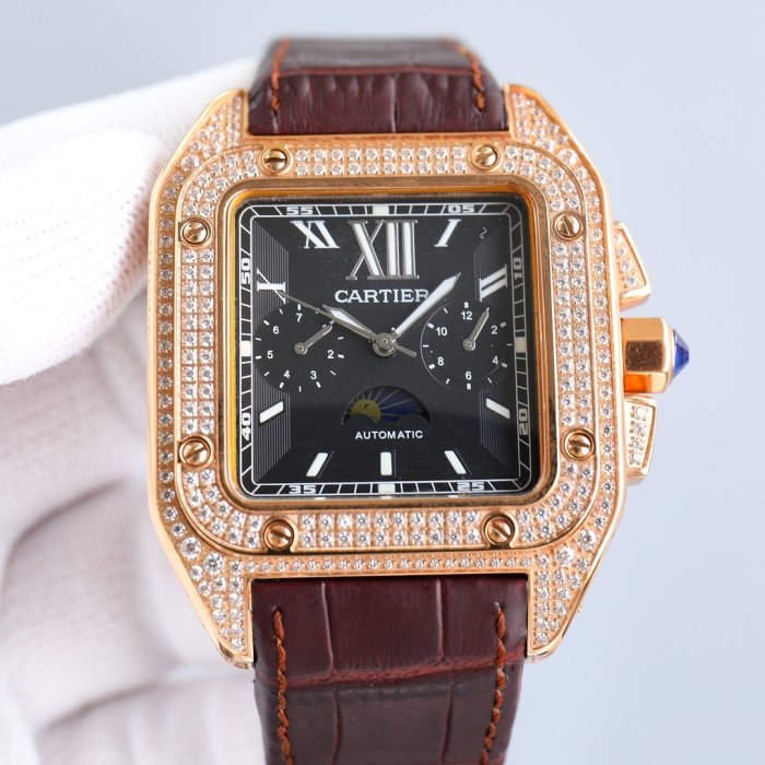 Часы наручные 42 мм Cartier Santos фото 5