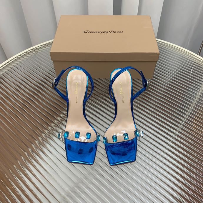 Sandals from square the toe blue