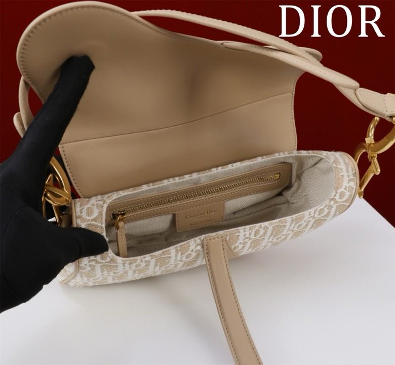 Сумка кожаная Dior Saddle 25 см фото 6