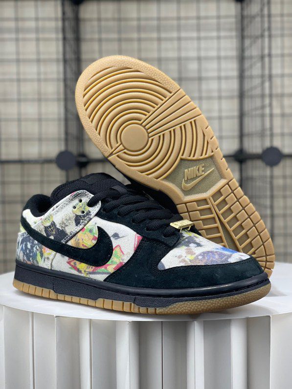 Кроссовки Supreme x Nike SB Dunk Low Rammellzee FD8778-001 фото 7