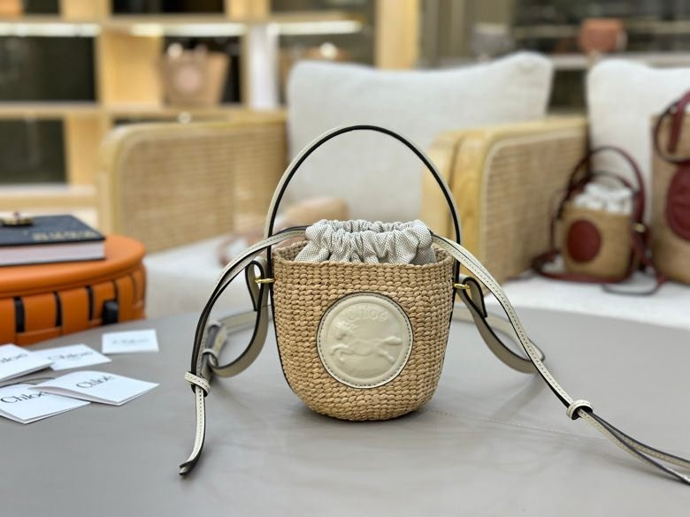 Солом'яний сумка Chloe S25 14 см
