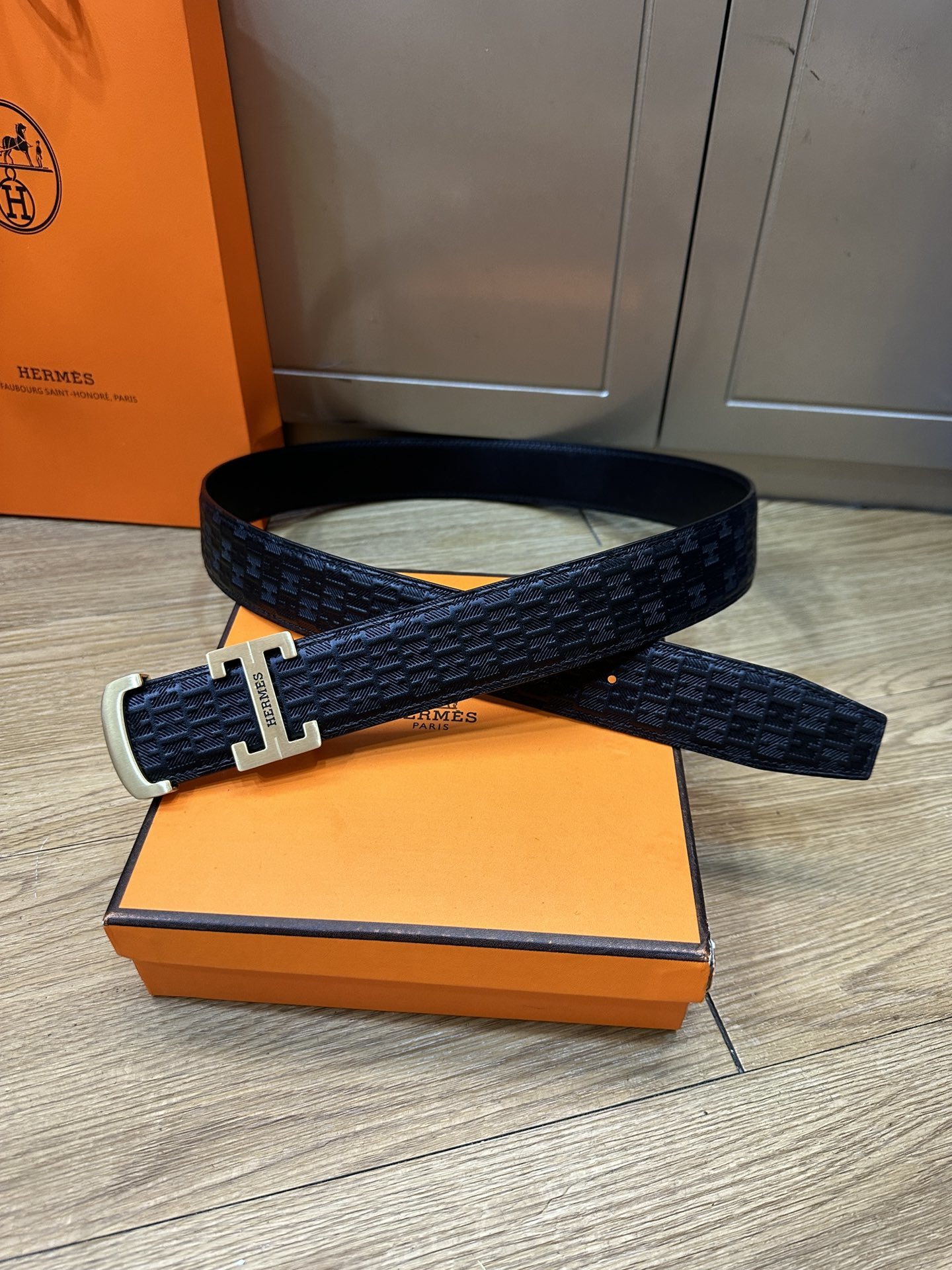 Male belt leather 3.8 cm фото 5