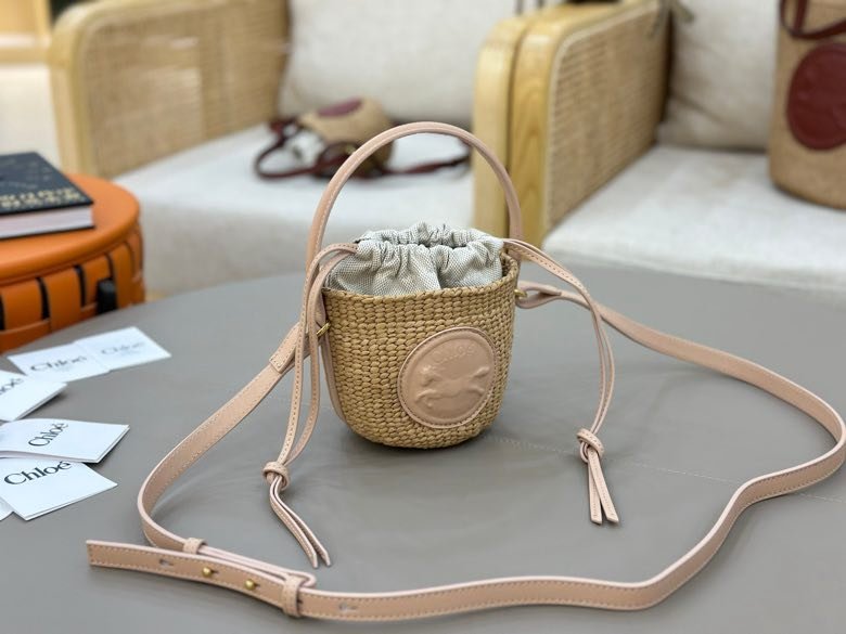 Солом'яний сумка Chloe S25 14 см фото 6