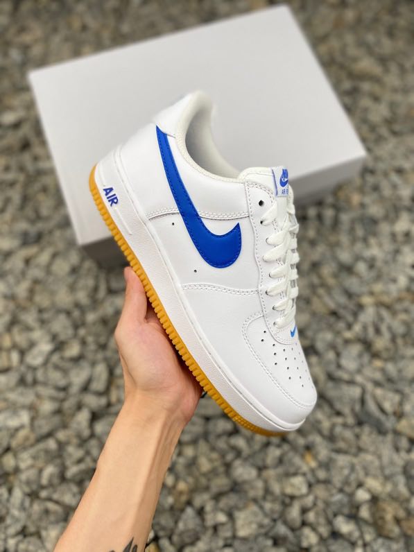 Кросівки  Air Force 1 07 Low Blue Yellow