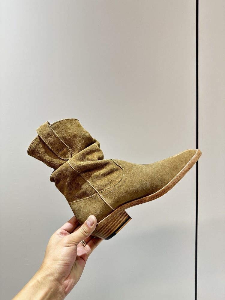 Женские кожаные ботинки MM6 с раздвоенным носком фото 8