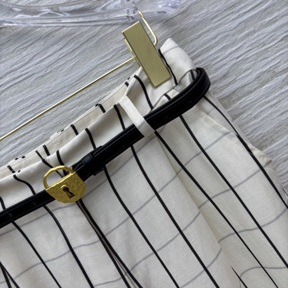 Прямі брюки з льону фото 6