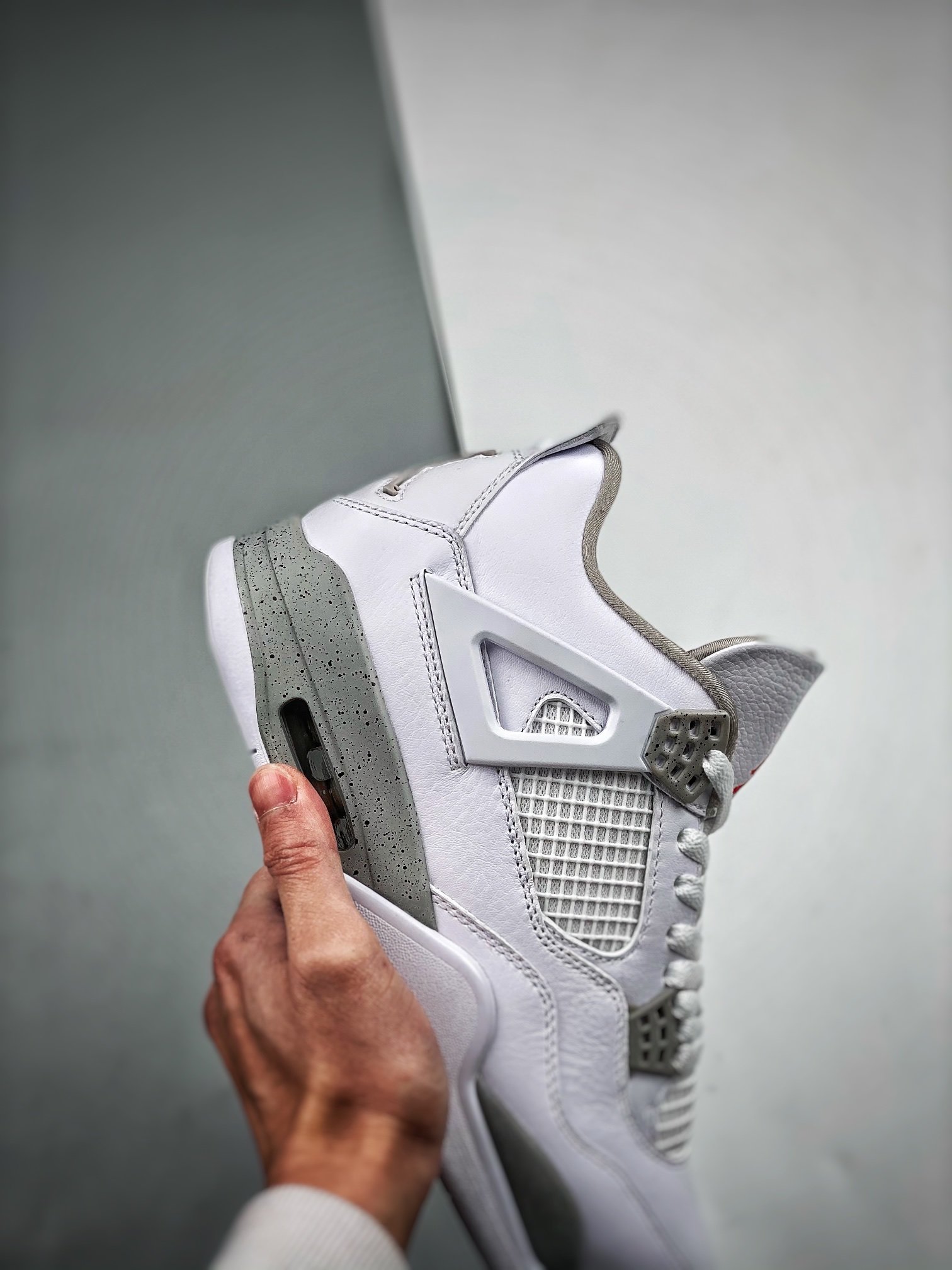 Кроссовки Air Jordan 4 Retro Tech White фото 9