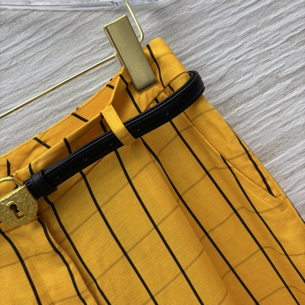 Direct pants of flax фото 5